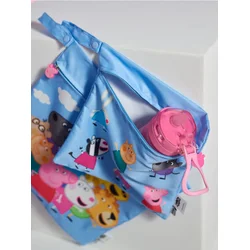 Sinsay - Set platnenih organizatora sa rajsferšlusom 2 pack Peppa Pig - plava