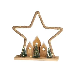 Dekordom dekoracija - led table star 40cm 481372 - natural - kmg ( 045673 )