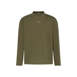 Calvin Klein Jeans Majica EASY oliva/bela