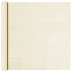 Balkonski zastor krem 120 x 600 cm HDPE