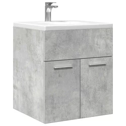 Kupaonski ormarić za umivaonik beton sivi 41x38,5x46 cm