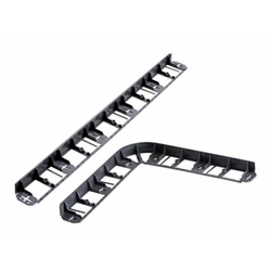 eoshop Robnik skrita plastika črna 6cm 8x1m