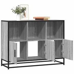 Komoda Siva Sonoma 100x35x76 cm Konstruirano drvo