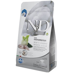 N&D Suva hrana za štence malih rasa sa belom dlakom, Mesom brancina, spirulina i komorača, 1.5kg