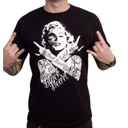 Hardcore majica moška - SKULL BITCH - BLACK HEART - 20279