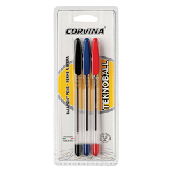 Carioca Set 3-kemičnih svinčnik corvina teknoball 41962