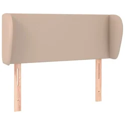 Uzglavlje s ušima boja cappuccina 103x23x78/88 cm umjetna koža