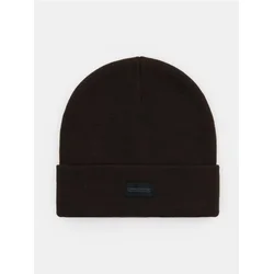 Sinsay - Kapa beanie sa zakrpom - tamno braon