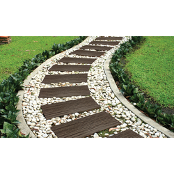POHODNA PLOŠČA STONE RAILROAD TIE 25X60 CM RJAVA