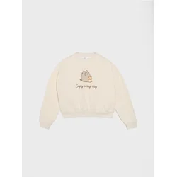 Sinsay - Dukserica crewneck Pusheen the Cat - BEŽ