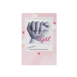 Čestitka 3D Hashtag Baby Hand - Girl
