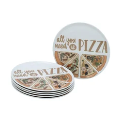 Creatable Set Krožnikov Za Pico All You Need Is Pizza, 6-Delni