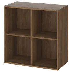 EKET Element s 4 pregrade, smeđa im. orahovine, 70x35x70 cm
