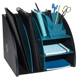 ORGANIZER STOLNI SA 6 PRETINACA PVC NEO-DECO EXACOMPTA 394505D CRN/S.PLA