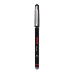 Rollerball, 0,7 mm, s pokrovčkom, ROTRING Rollerball, črne barve