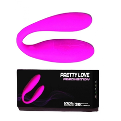 PRETTY LOVE Vibrator za parove Fascination, Silikonski, Ružičasti