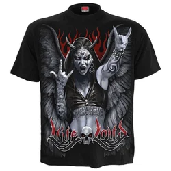 Gothic in punk majica moška - ROCK LOUD - SPIRAL - D117M101