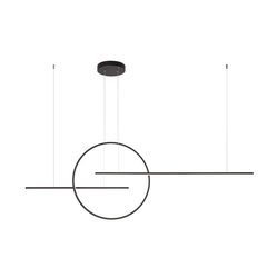 Redo 01-1737 - LED prigušiva luster na sajli GIOTTO LED/56W/230V crna