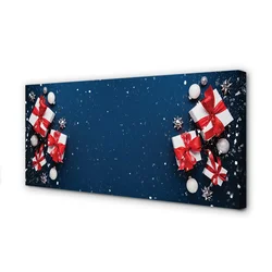 tulup.si Slika na platnu Darila baubles sneg 100x50 cm