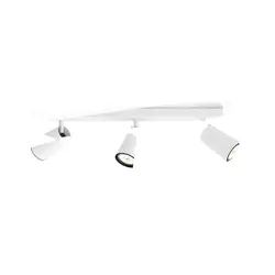 Lampa Philips Paisley Spot 3 x 10 W GU10 - Bela