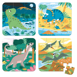 janod otroška sestavljanka dinosaurs 6,9,12 in 16 kosov