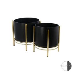 Set 2 metalne obloge za saksije NA , 132742
