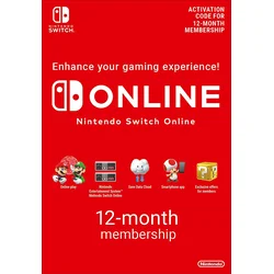 Nintendo Switch Online Membership 12 mesecev