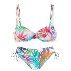 LASCANA Bikini turkizna/oranžna/rdeča/bela