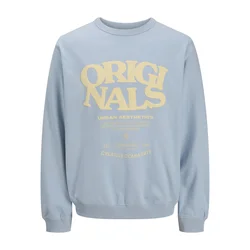 Jack & Jones Junior Majica svetlo modra/pastelno rumena