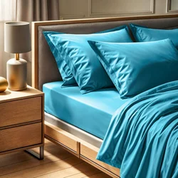 Tonne Bleue - Turquoise Ranforce Dupli XL Fitted Sheet