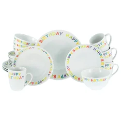 Creatable Kombinirani Servis Happy Birthday, 20-Delni