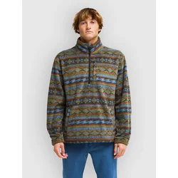Billabong Boundary Mock Neck Half-Zip Fleece Sweater raven