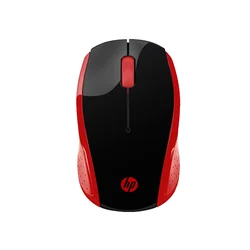HP 2HU82AA 200 Bežični miš, Optički, 1000 DPI, Crno-crveni
