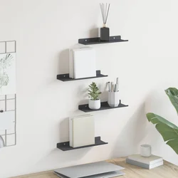 Lebdeća polica Zidne 4 pcs Antracit 30 x 9 x 2,5 cm Čelik