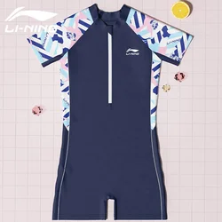 Li-Ning Jednodelni kupaći kostim za devojčice, Teget