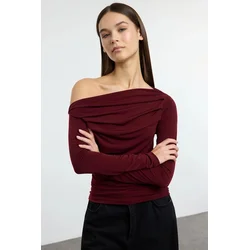 Trendyol Milla Ženska bluza Twoaw25Bz00248, Bordo