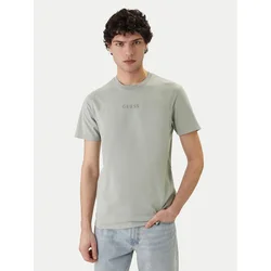 GUESS Majica QUATTRO  dimno modra / zelena