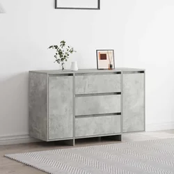 Kreveta Betonski sivi 120 x 41 x 75 cm Konstruirano drvo