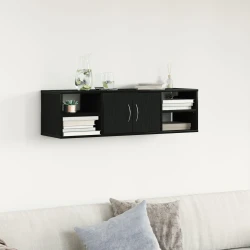 Polica na zidu Crni hrast 102 x 30 x 29 cm Konstruirano drvo
