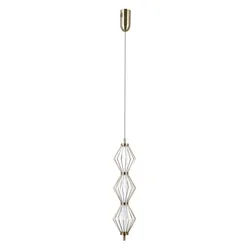 ITALUX PND-34403-3V-HBR - LED luster na sajli SEVILLA LED/15W/230V 3000K zlatna