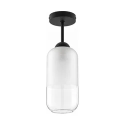 BRILAGI - LED plafonski luster RETRO GLASS 1xE27/60W/230V prečnik 14 cm crna/bela