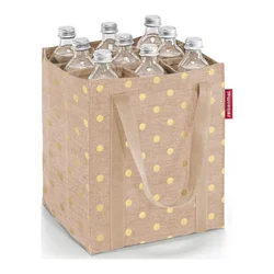 Reisenthel Bottlebag Metallic Dots Coffee