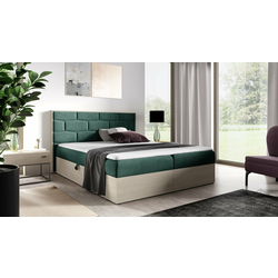 Boxspring postelja Wood 9 - 120x200 cm - nordijski tik
