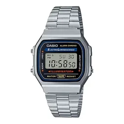 Casio A168WA Unisex digitalna ura, srebrna