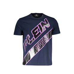 PLEIN SPORT SHORT SLEEVE T-SHIRT MEN BLUE