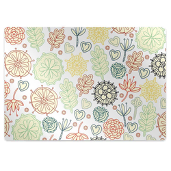 Decormat Podloga za stol Rože in srca 140x100 cm 2 cm