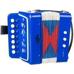 Latone Akordino Harmonika z gumbi Blue