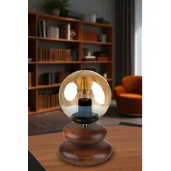 Opviq Stona lampa Mars, Braon-zlatne boje