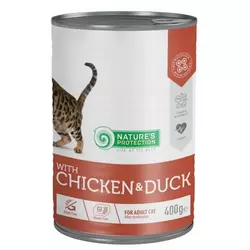 Nature’s Protection: Vlažna hrana za sterilisane mačke Sterilised,Piletina i Pačetina, 400 gr