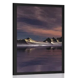 Plakat futuristični planet - 60x90 white